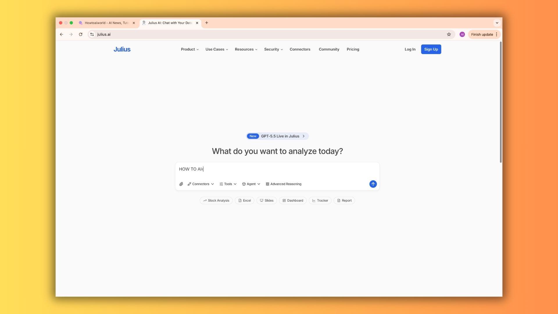 Julius AI Interface
